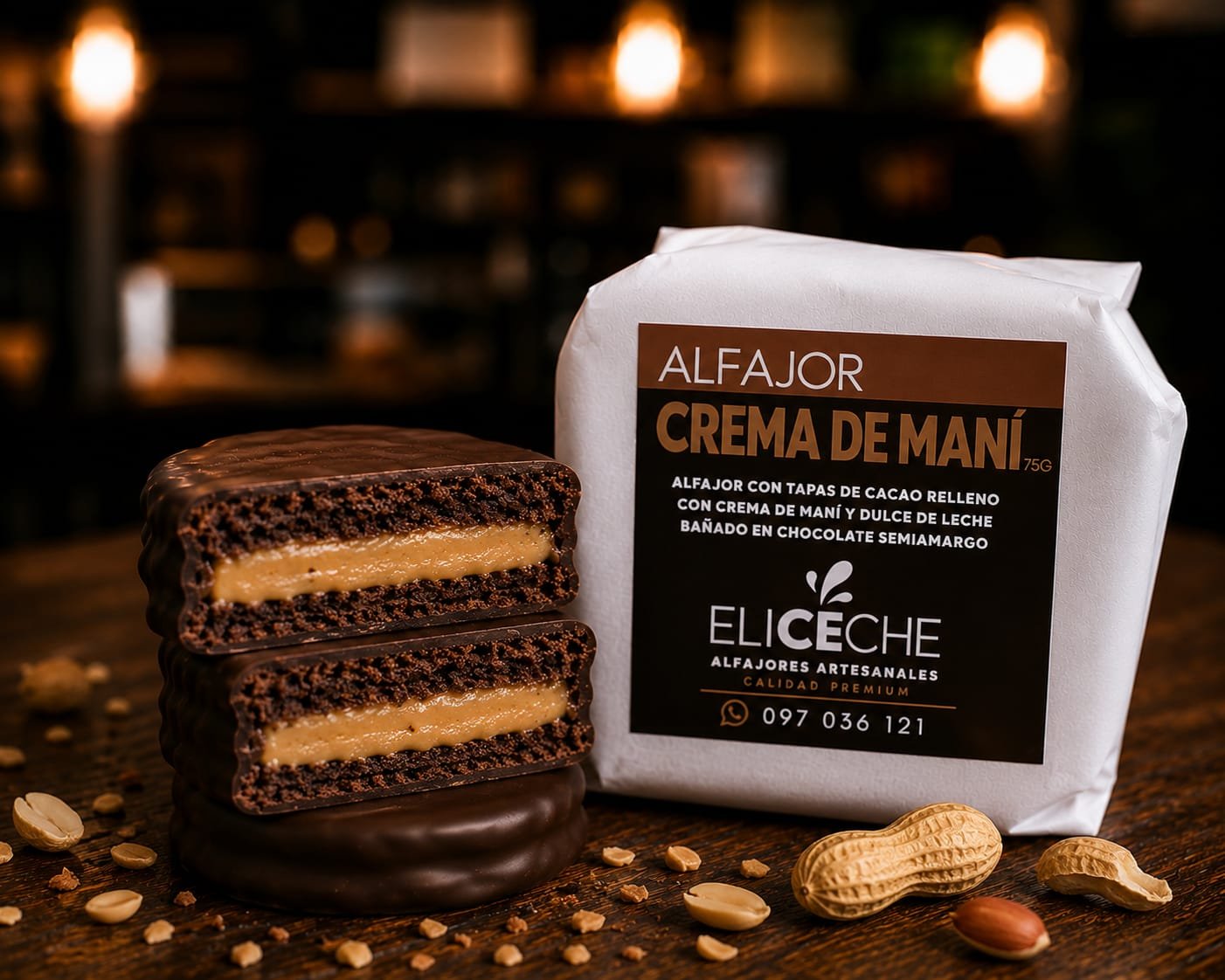 Alfajor Crema de Maní