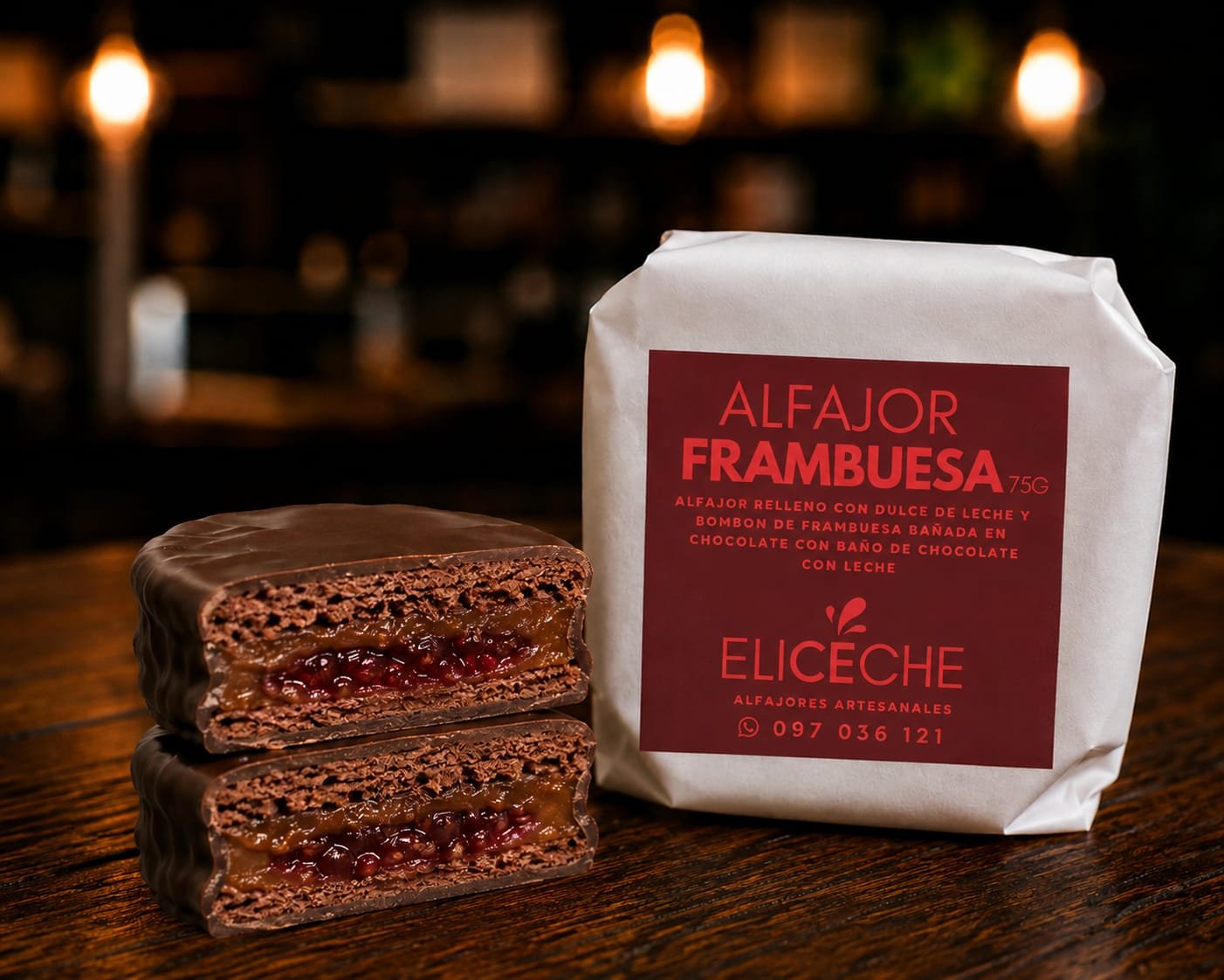 Alfajor Frambuesa