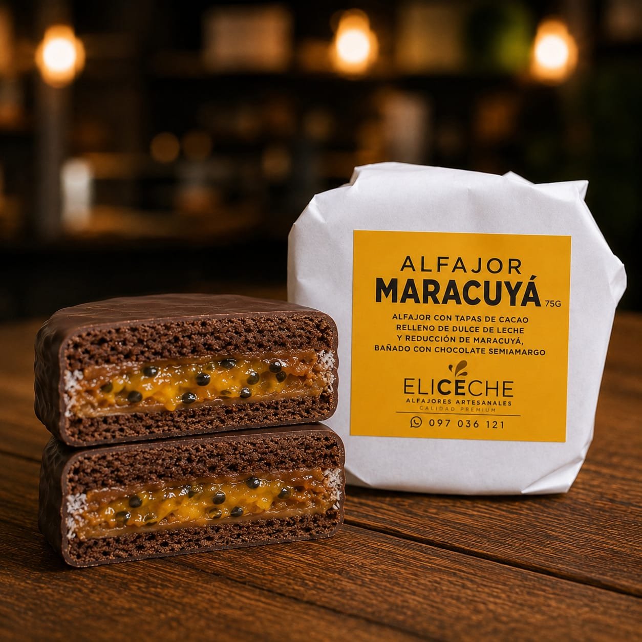 Alfajor Maracuyá